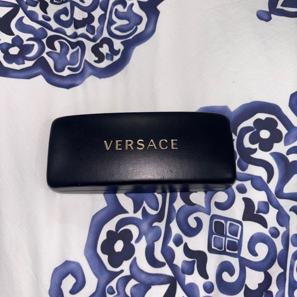 Versace Black Case with Gold Logo